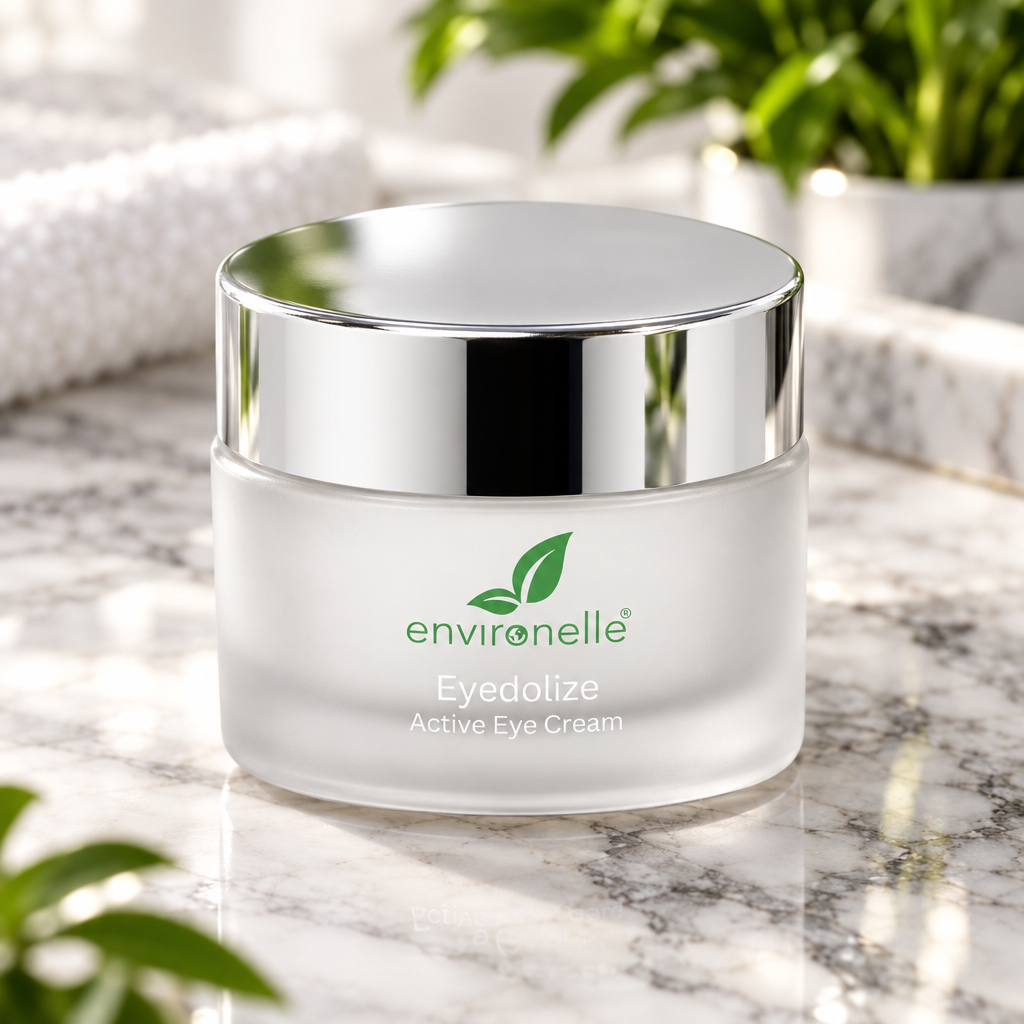 A jar of Eyedolize Active Eye Cream