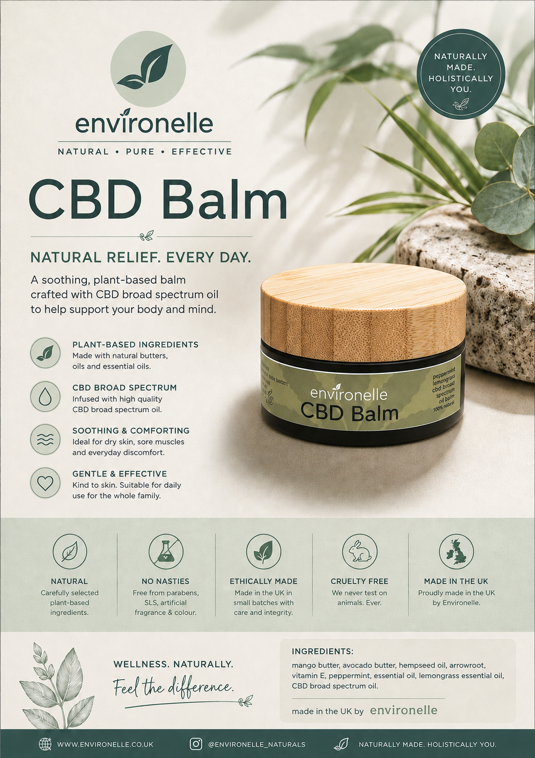 New High Strength Formula CBD Balm