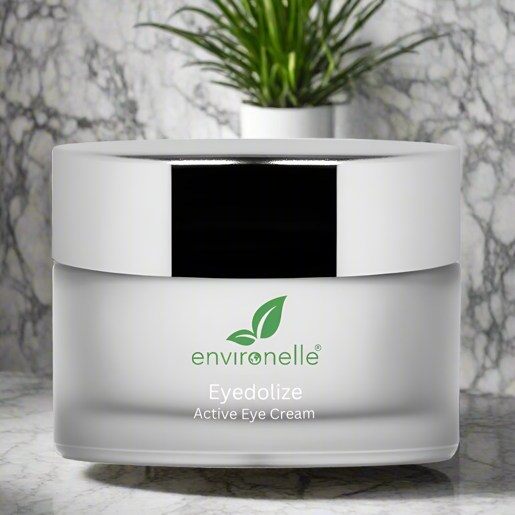 A jar of Eyedolize Active Eye Cream